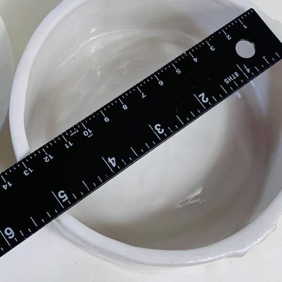 Iridescent Trinket Box Vanity Power Dish Lid Speckled Turquoise Knob Ceramic VTG - Picture 10 of 13